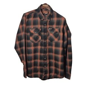 Dixxon Flannel Shirt Mens M New Zilla Open It Up Polyester Workwear NWOT